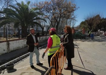Comienza la recta final de las obras de mejora en las inmediaciones del parque de San Rafael 