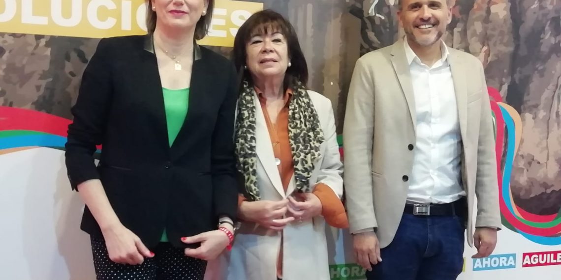 La presidenta nacional del PSOE visita Ronda para apoyar la candidatura de Aguilera