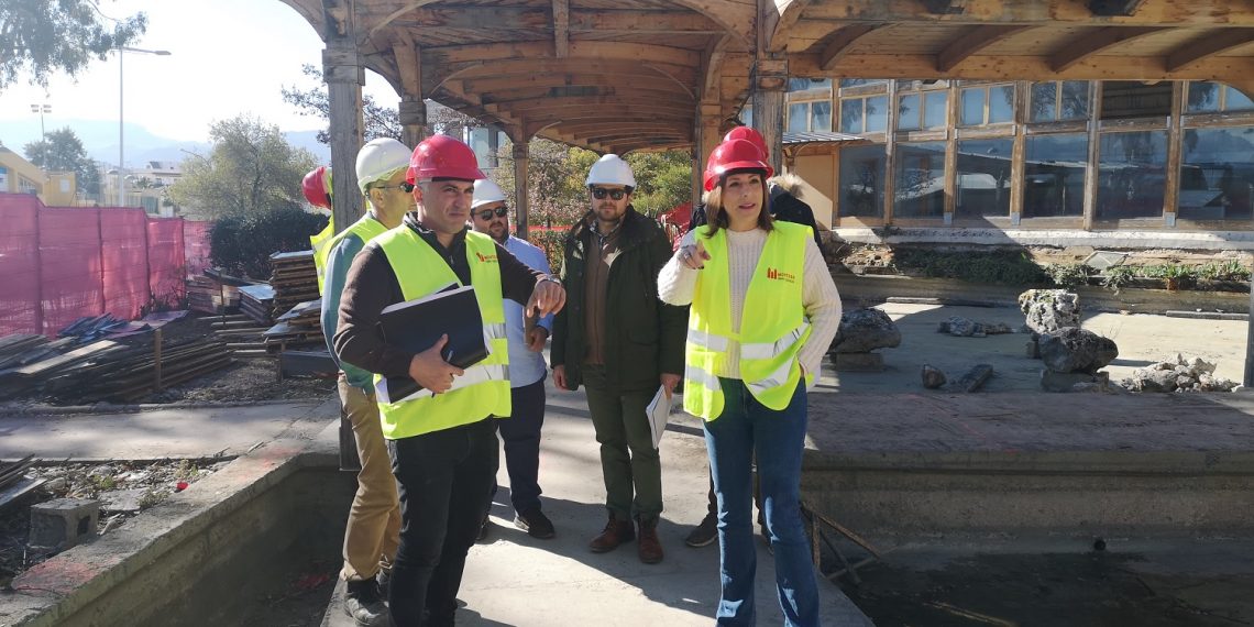 LA NUEVA ZONA DE ESPARCIMIENTO EN EL ANTIGUO EDIFICIO DEL MUEBLE RONDEÑO ESTARÁ TERMINADA ESTA PRIMAVERA