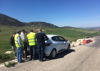 LA DELEGACIÓN DE PEDANÍAS ESTUDIA CON TÉCNICOS DE DIPUTACIÓN VARIAS ACTUACIONES EN LA INDIANA Y LOS VILLALONES