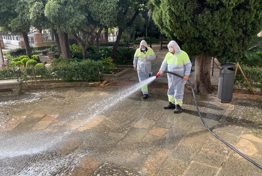 SOLIARSA CONTINÚA CON EL DISPOSITIVO ESPECIAL DE DESINFECCIÓN DE CALLES EN LAS DIFERENTES BARRIADAS