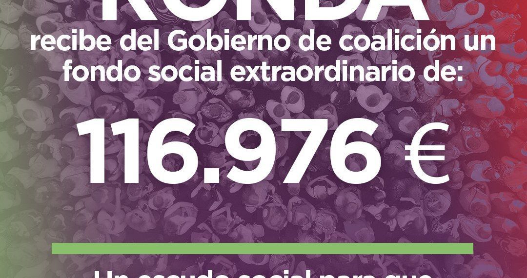IU RONDA SE FELICITA POR LA LLEGADA AL AYUNTAMIENTO DE RONDA DE UN FONDO SOCIAL EXTRAORDINARIO DEL GOBIERNO CENTRAL