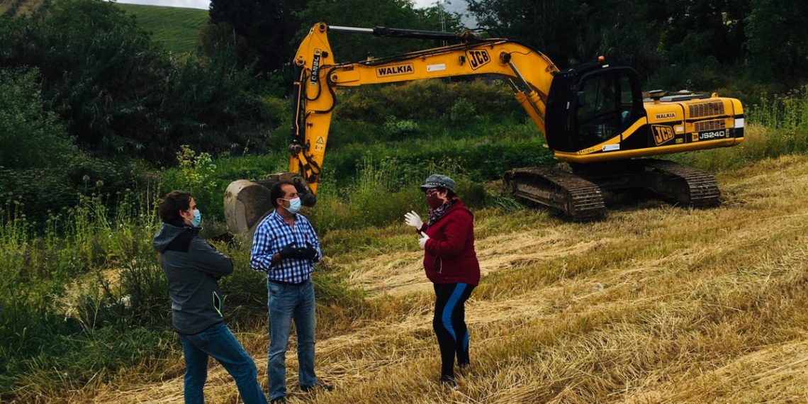 COMIENZAN LAS OBRAS DE MEJORA DEL CAUCE DEL RÍO GUADALEVÍN A SU PASO POR LA INDIANA TRAS EL TEMPORAL DE 2018