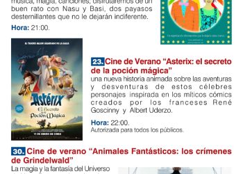 CINE DE VERANO Y TEATRO INFANTIL EN LA PRIMERA AGENDA CULTURAL TRAS LOS MESES DE CONFINAMIENTO