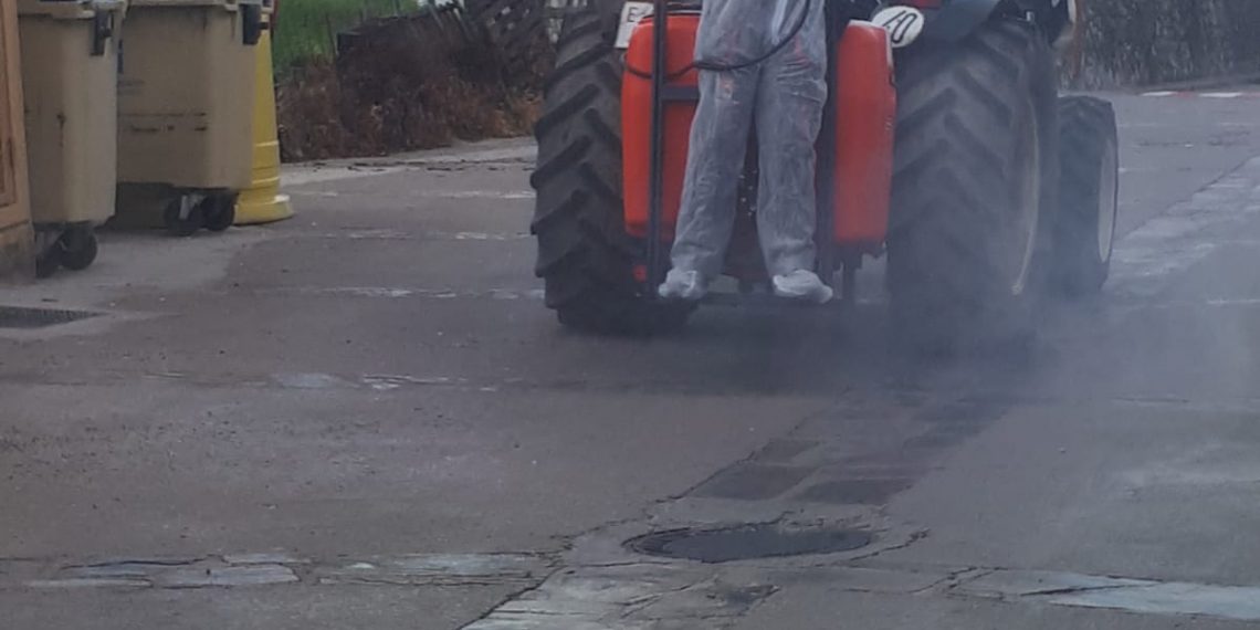 Faraján retoma los trabajos de desinfección del casco urbano