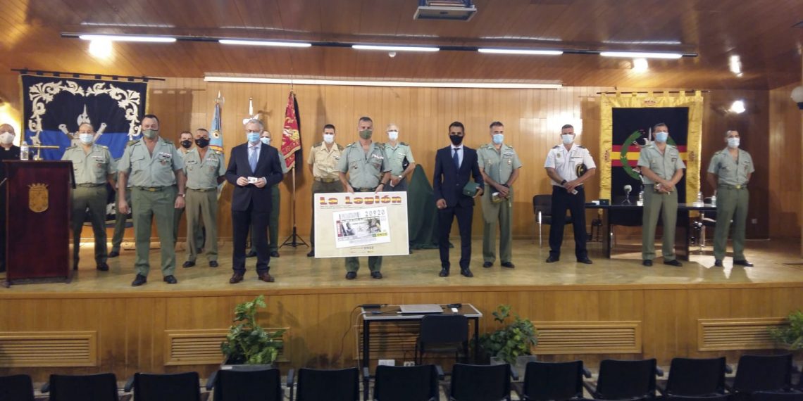 Presentación cupón de la ONCE conmemorativo de los 100 años de La Legión