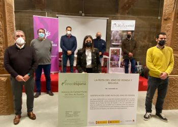La Ruta del Vino de Ronda y Málaga renueva su certificación durante dos años más y recibe la felicitación de ACEVIN por su labor en la pandemia