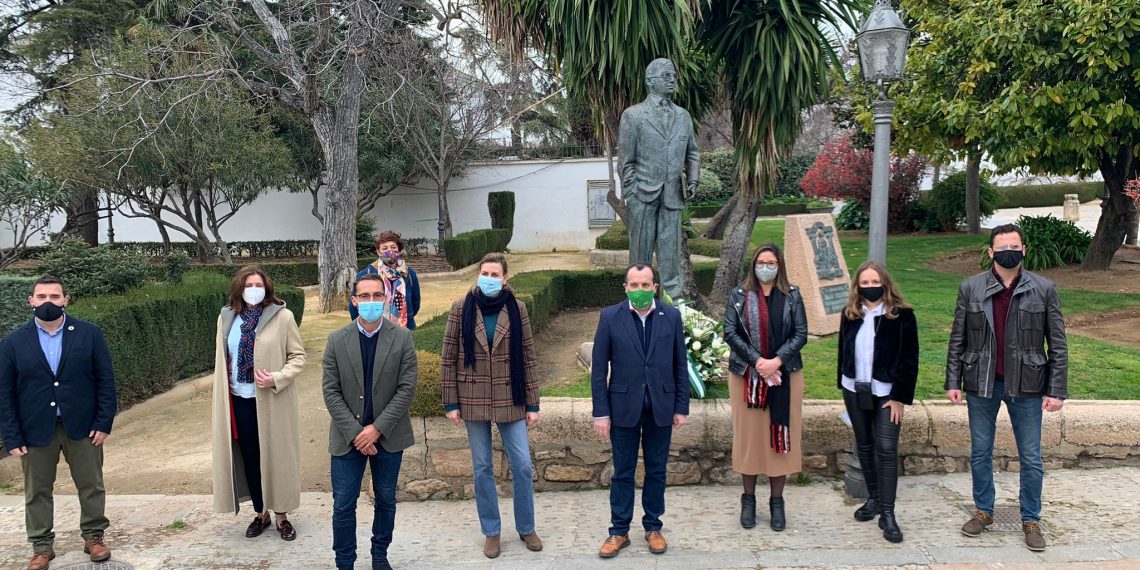 El PSOE rinde homenaje en Ronda a Blas Infante con motivo del 28F