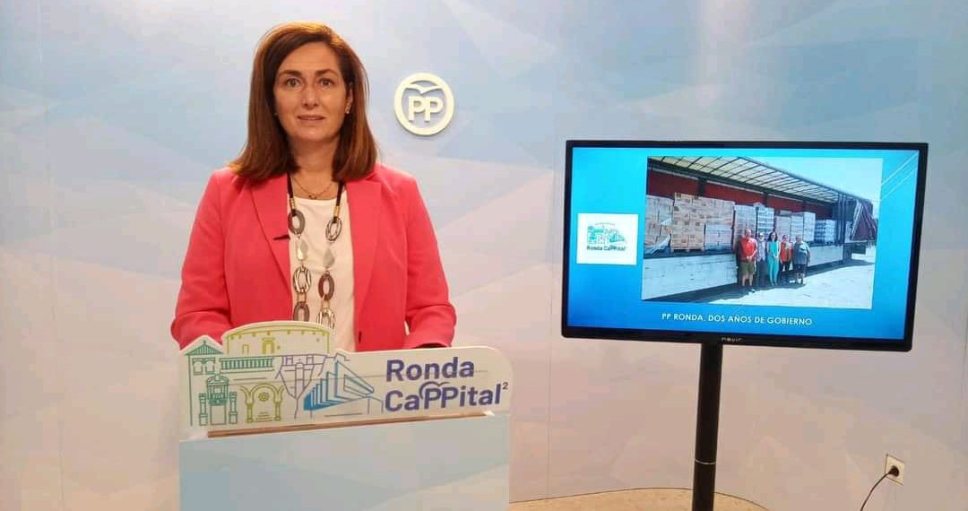 La vicesecretaria de Acción Social del PP de Ronda reivindica una “gestión rápida y eficaz” del Gobierno municipal en la pandemia