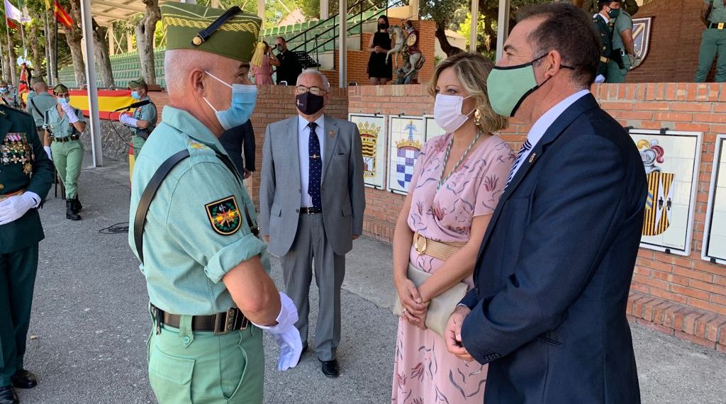 La Legión celebra el día de Santiago Apóstol, patrón de España y de la Caballería, con un acto castrense en el acuartelamiento de Montejaque