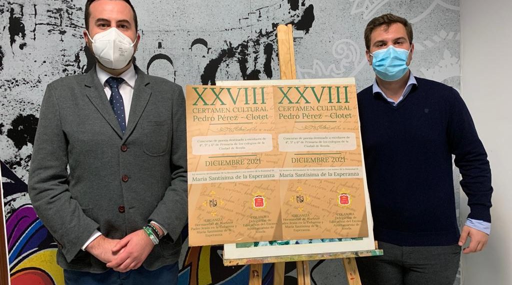 Medio millar de alumnos de Primaria participan en el XVIII Certamen de Poesía ‘Pedro Pérez Clotet’ que organiza la Hermandad de la Columna