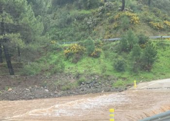 La Diputación trabaja ya en el arreglo de desprendimientos en las carreteras provinciales