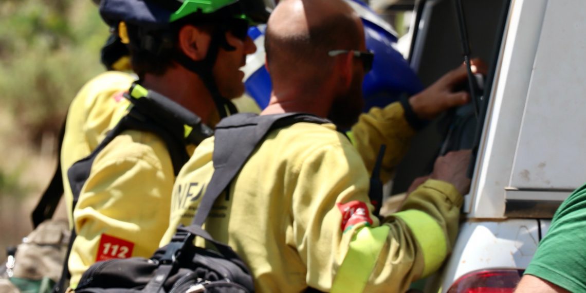 Sale del hospital el bombero herido en el incendio de Pujerra