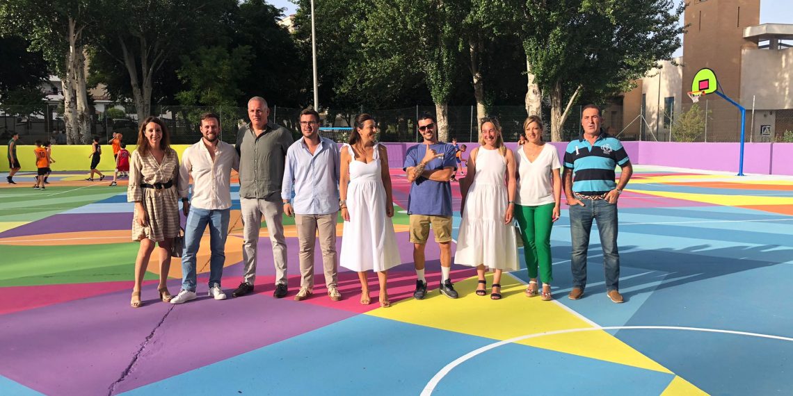 El Ayuntamiento inaugura su cuarto mural artístico ubicado en la pista deportiva del parque de San Rafael