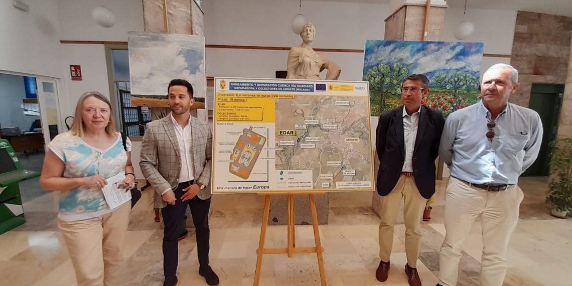 La nueva depuradora de Arriate dará servicio a 6.370 habitantes equivalentes con una inversión de 6,4 millones de euros