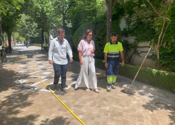 Las obras de remodelación de la Alameda del Tajo avanzan a buen ritmo