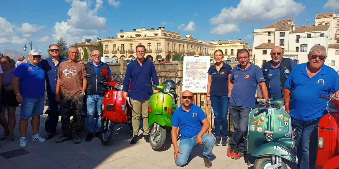 150 vespas y lambrettas se reunirán este domingo en Ronda en el sexto encuentro enmarcado en los actos con motivo del Día Mundial del Turismo