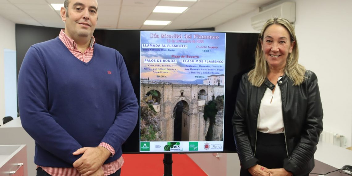 Ronda completa las actividades por el Día Mundial del Flamenco con una actuación en el Puente Nuevo y un flashmob, entre otras actividades