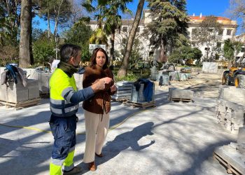Las obras de remodelación de la Alameda del Tajo se encuentran al 85% de su ejecución
