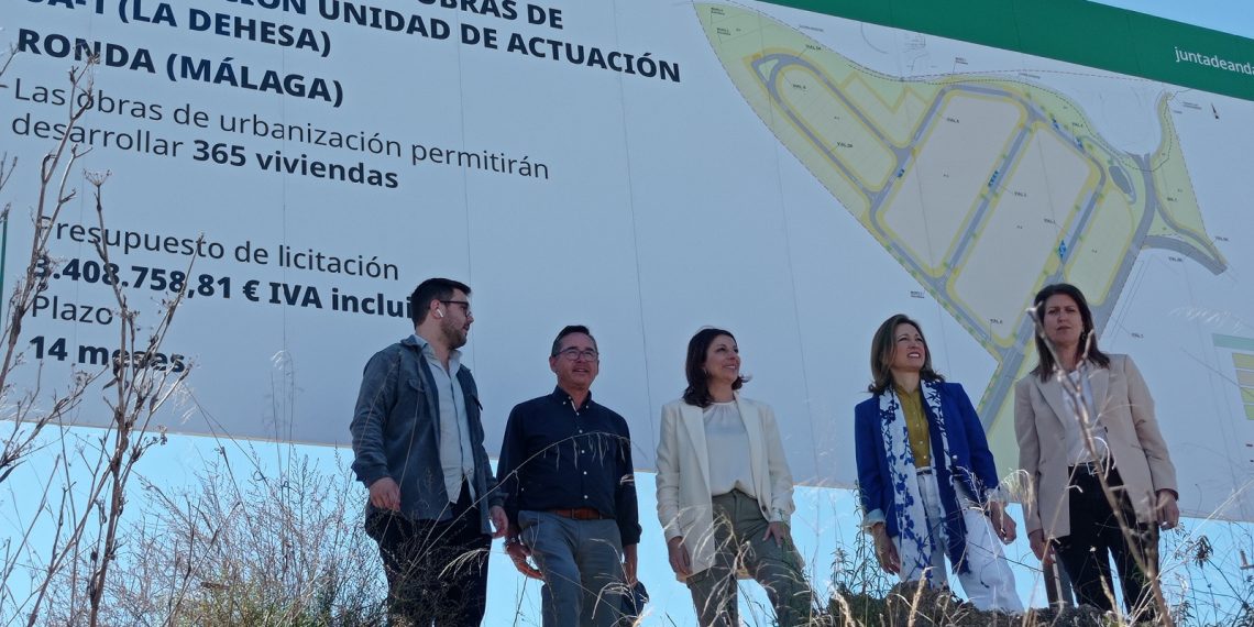 La Junta licitará las obras de urbanización de La Dehesa en Ronda, tras 14 años paralizadas