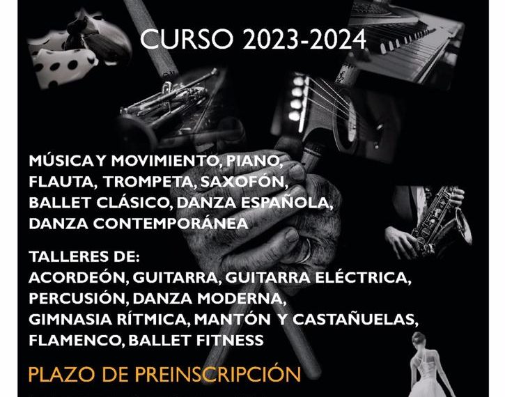 Abierto el plazo de preinscripción de la escuela municipal de música y danza para el próximo curso