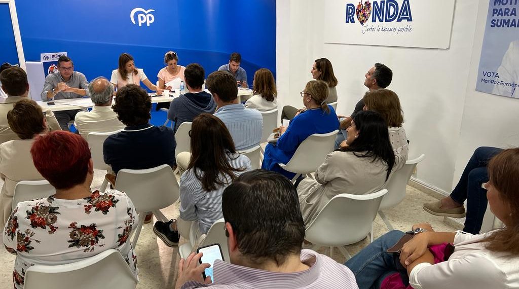 La ejecutiva del PP califica los resultados del 28M como históricos y agradece a los rondeños su confianza en esta formación