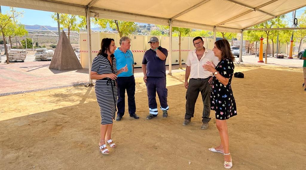 El Ayuntamiento arranca el montaje del recinto ferial para las fiestas en honor a Pedro Romero