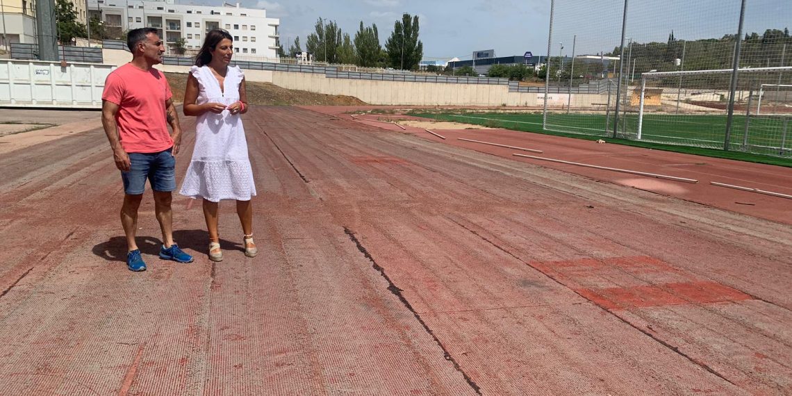 Arrancan las obras para renovar casi 2.500 metros cuadrados de las pistas de atletismo ubicadas en la Ciudad Deportiva
