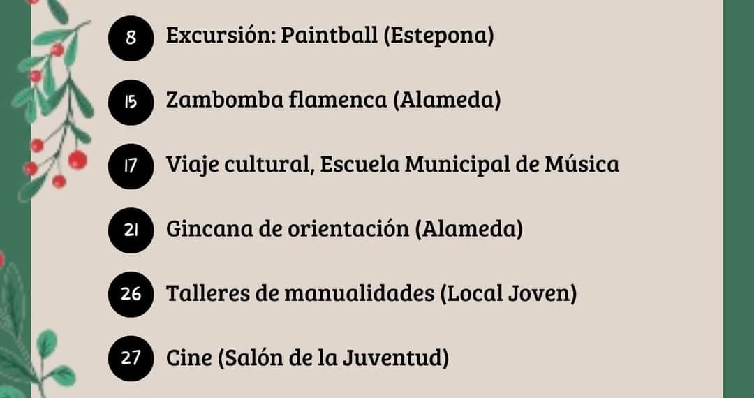 Algatocín organiza un mes de Diciembre repleto de actividades