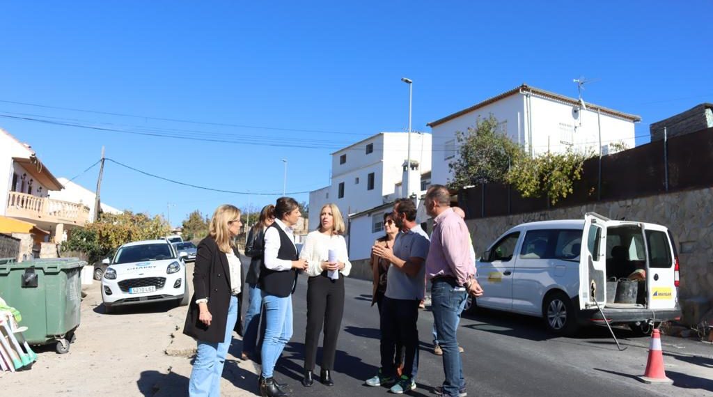 La Diputación completa el arreglo de la MA-7403 con una inversión de 335.000 euros, que atraviesa las pedanías de La Cimada y Los Prados.