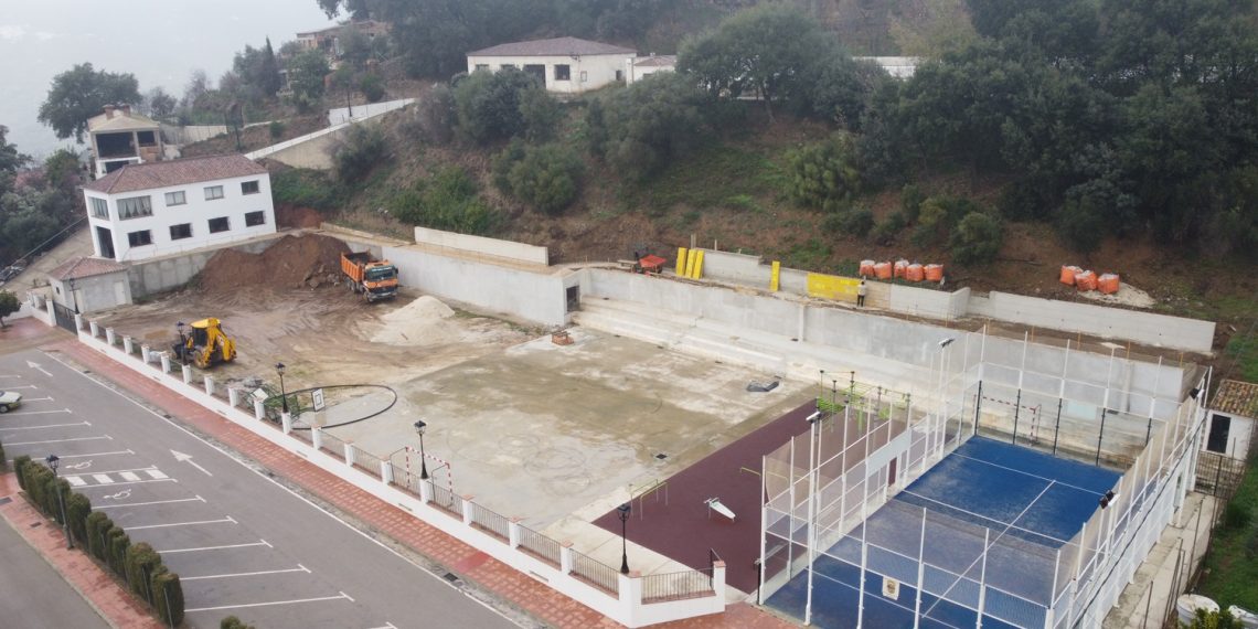 Jubrique avanza en la construcción de un parque de ocio y deporte