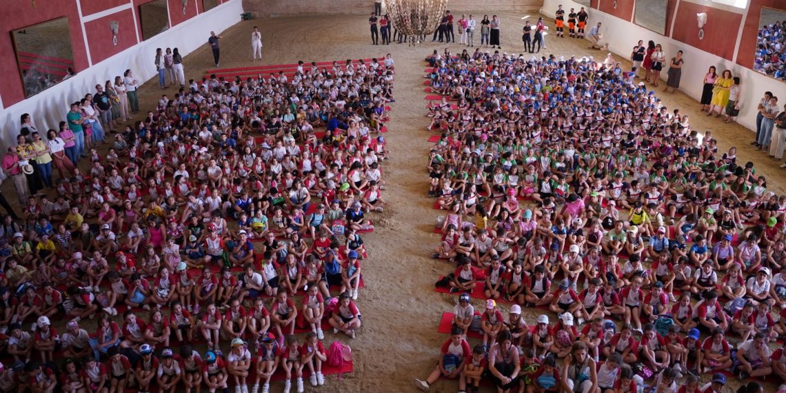 Más de mil quinientos escolares de Ronda participan en una exposición urbana para celebrar el 10º aniversario de la proclamación de D. Felipe VI