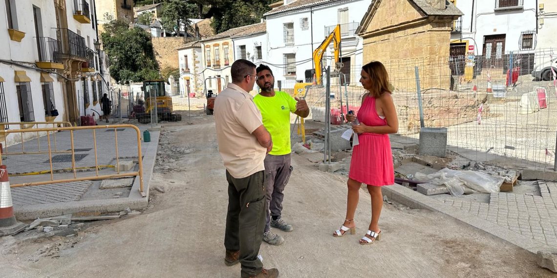 Las obras de mejora de la calle Real se encuentran ya a un 40% de su ejecución en la primera fase del proyecto
