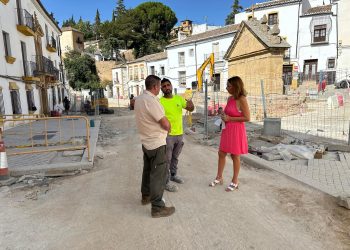 Las obras de mejora de la calle Real se encuentran ya a un 40% de su ejecución en la primera fase del proyecto