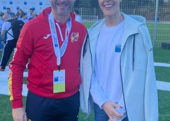 El entrenador rondeño Roberto Sánchez en los Segundos JuegosInclusivos, organizados por el Consejo Superior de Deportes, el Comité Olímpico Español, el Comité Paralímpico Español y la Fundación Sanitas