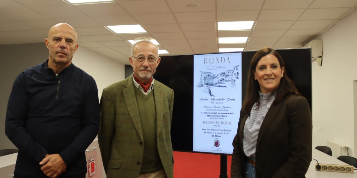 El prestigioso pintor afincado en Ronda Carlos Chauderlot presenta ‘Aguadas de Ronda’, una publicación con un libro y láminas de la ciudad