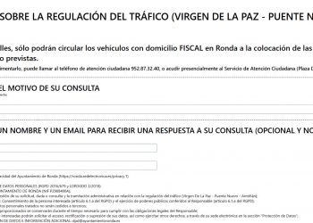 El Ayuntamiento habilita un banner en la web municipal para aclarar dudas sobre la circulación por eje Armiñán-Puente Nuevo-Virgen de la Paz