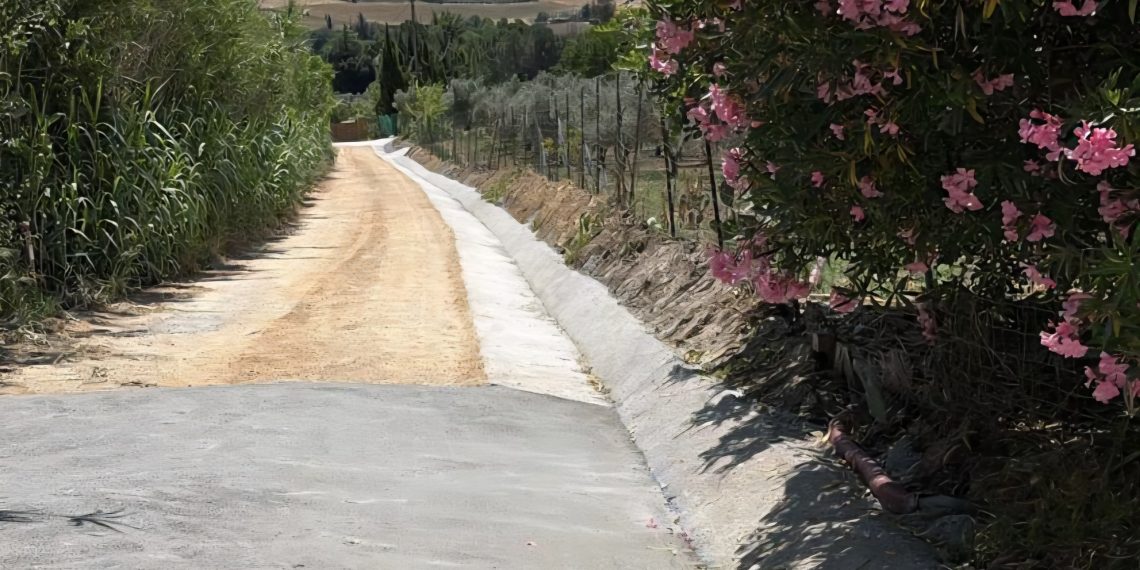 Finaliza la primera fase de arreglo de los daños en el camino ‘Churripa’ del Llano de la Cruz, causados por la DANA de 2024 y las lluvias de la pasada primavera