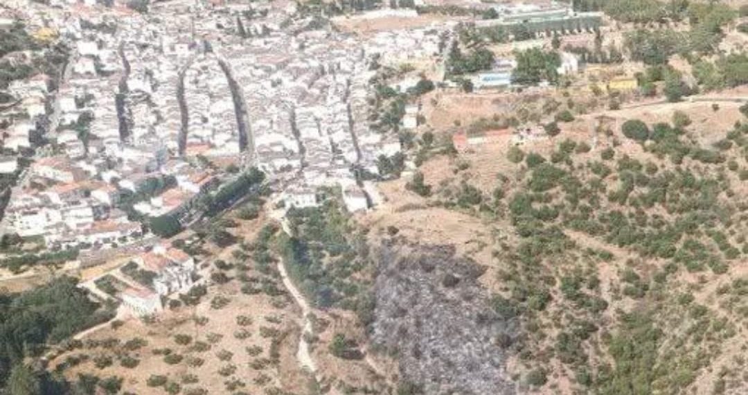 Un conato de incendio en las inmediaciones de Cortes de la Frontera alarma a los vecinos