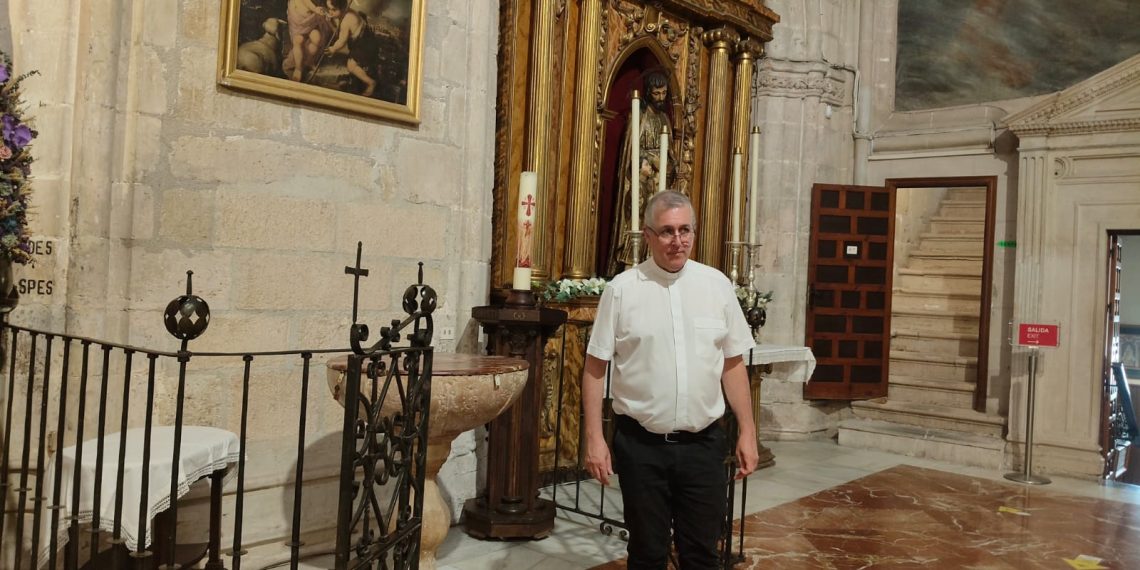 Santa María contará con un cuadro sobre el bautismo de Cristo realizado por Alejandro Martín