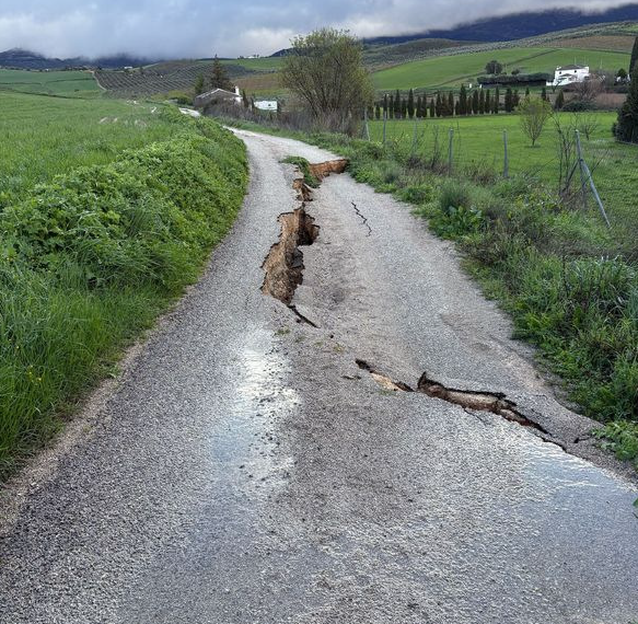 El Ayuntamiento destinará casi 37.000 euros a arreglar los caminos de Cochinitas y de Ronda a Cartajima, dañados por los últimos temporales