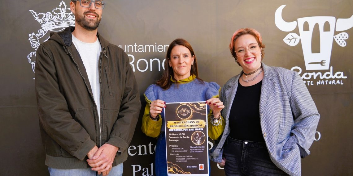 La academia ‘Golden’ de Martha Pérez organiza una nueva masterclass sobre producción musical con el rondeño Fali Marín en el Convento de Santo Domingo