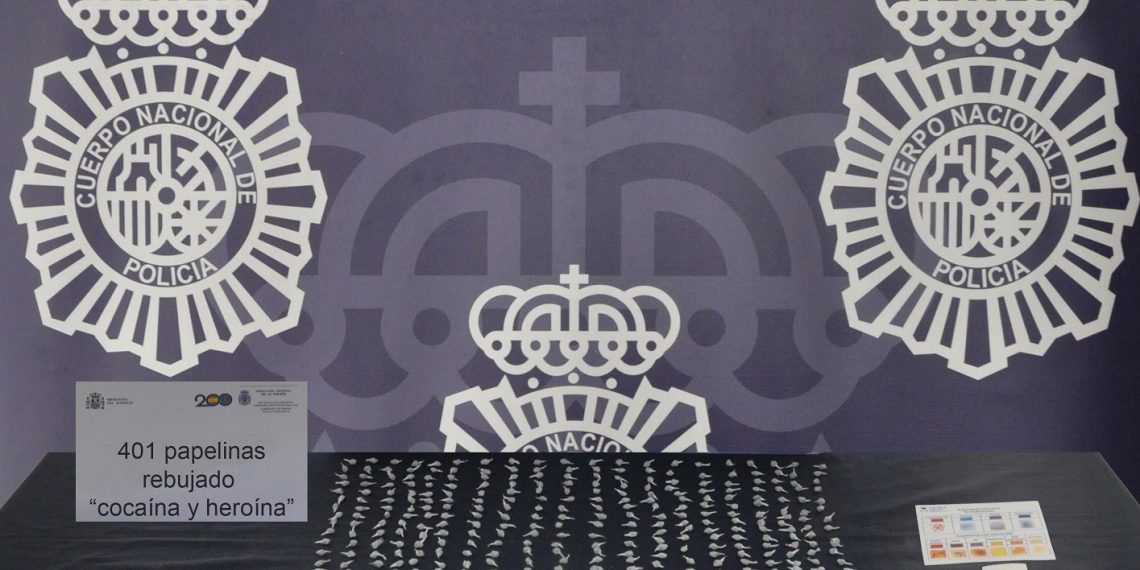 La Policía Nacional detiene a una pareja en Ronda a raíz de la intervención de 401 papelinas de ‘rebujado’, una mezcla de cocaína y heroína