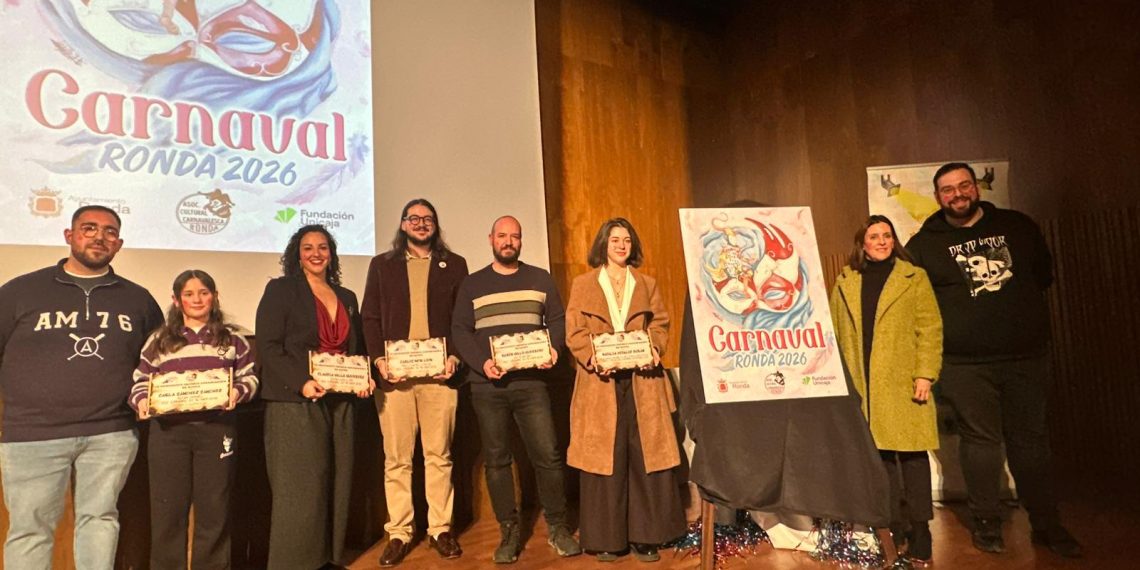 Ronda presenta el cartel, las reinas, Dios Momo y pregonero del Carnaval 2026