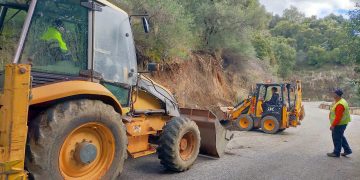 La Diputación realiza obras de emergencia en cinco carreteras para arreglar los daños de las últimas lluvias, cuantificados en 730.000 euros