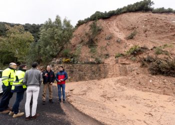 La Diputación destina los primeros seis millones de euros para actuar de emergencia en 37 carreteras afectadas por los últimos temporales