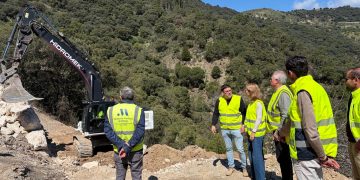 La Diputación invierte 4,2 millones de euros en el arreglo de 14 carreteras de la Serranía de Ronda afectadas por los temporales de febrero