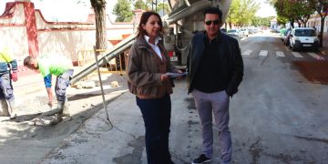 El Ayuntamiento actúa en la calle Córdoba para solucionar los problemas provocados en la vía por los últimos temporales