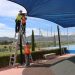 El Ayuntamiento vuelve a colocar en ocho parques infantiles de toda la ciudad toldos para dar sombra durante los meses de más calor