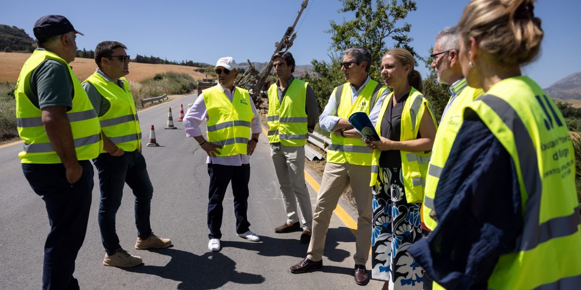 La Diputación invierte 3,1 millones de euros en solventar las deformaciones y los deslizamientos de la carretera entre Ronda y municipios del Valle del Guadiaro